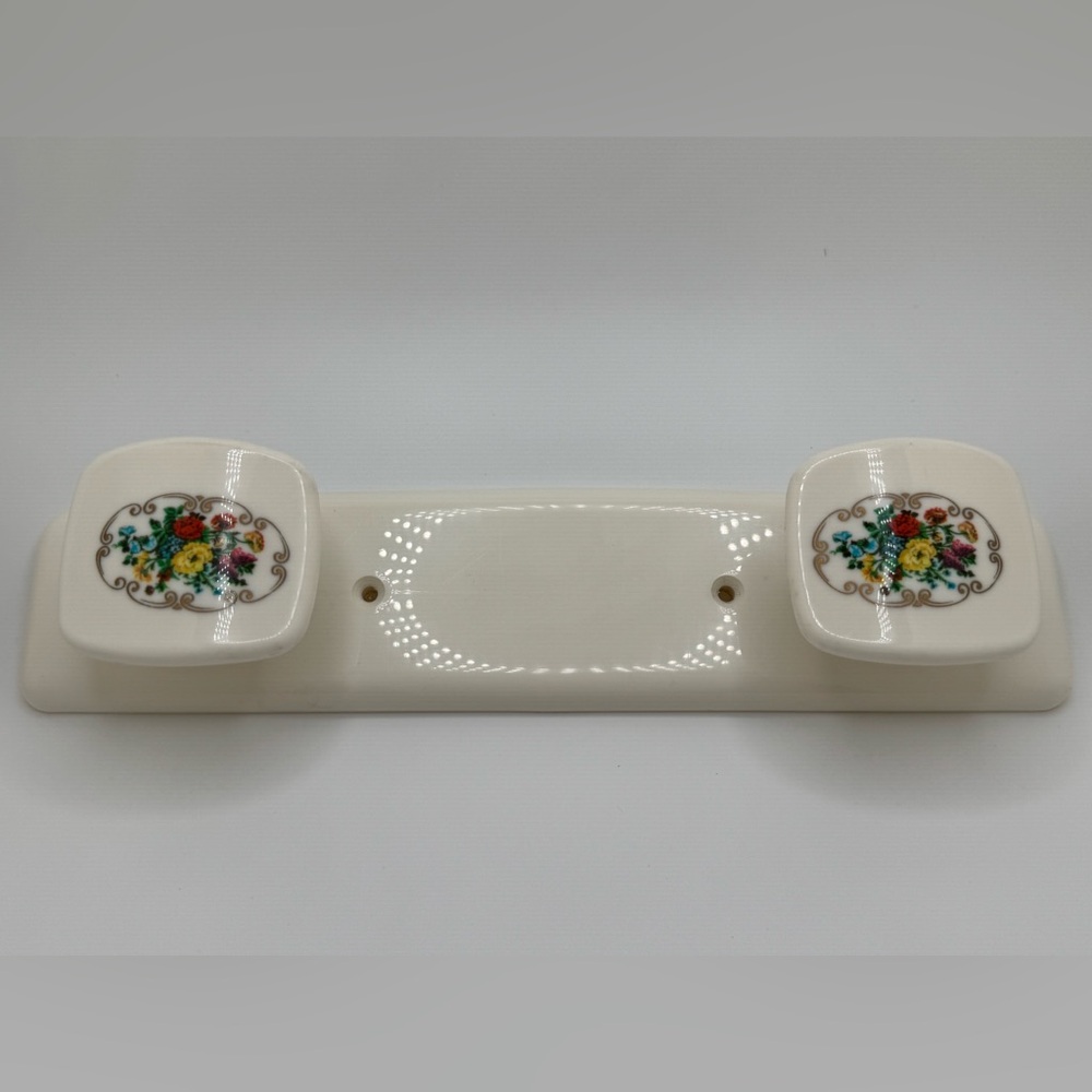 Syla French Floral Plastic Wall Mount Hook